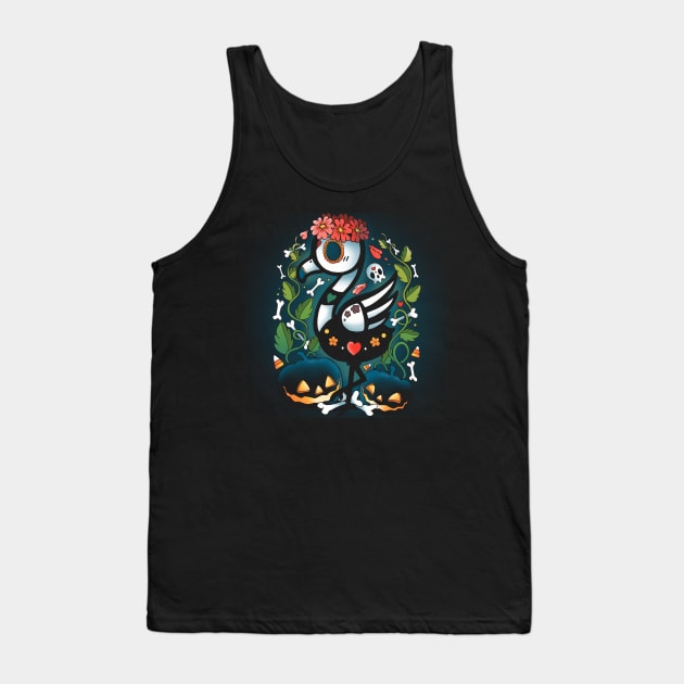 Dia de los Flamingos Tank Top by Vallina84